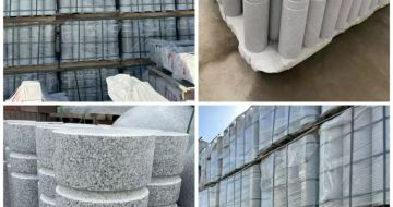 梧州 芝麻白花岗岩挡车柱、隔离柱多少钱