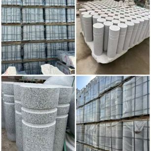 梧州 芝麻白花岗岩挡车柱、隔离柱多少钱