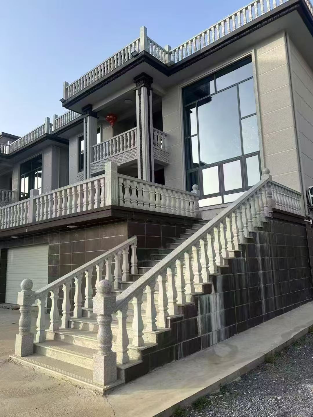 梧州 芝麻白别墅阳台栏杆，楼梯栏杆