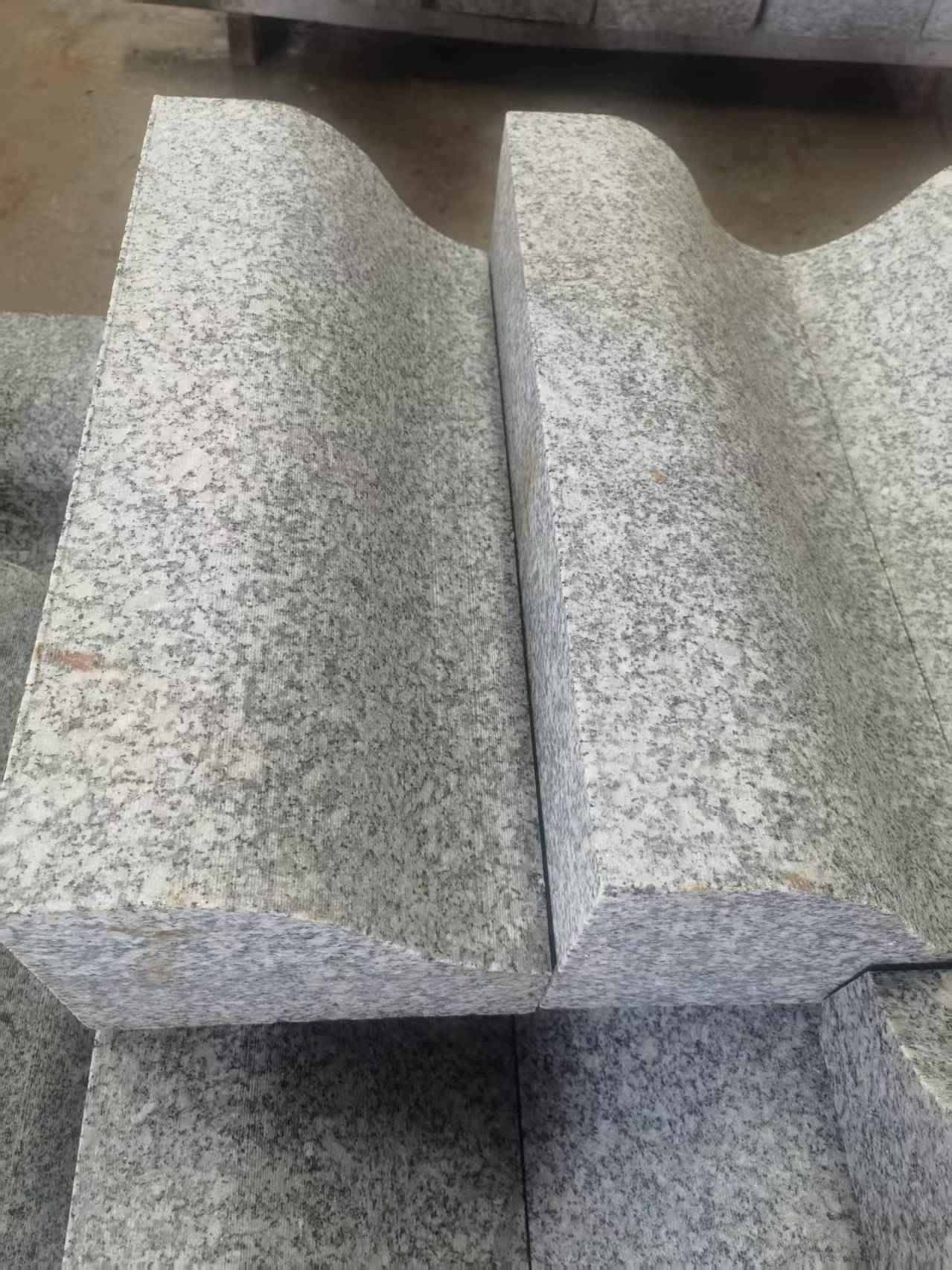梧州芙蓉白S型拉丝面路沿石